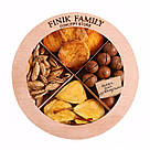 Подарунковий набір сухофруктів без цукру в круглому боксі, фото 2