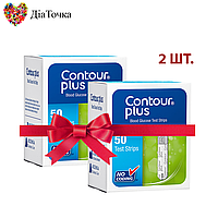 Тест-полоски Контур Плюс (Contour Plus) 50 шт 2 упаковки