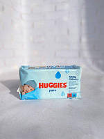 Влажные салфетки Huggies Pure Natural 56 шт/уп