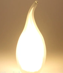 Лампа розжарювання матова свічка на вітрі 60W E14 C35T для декоративного освітлення