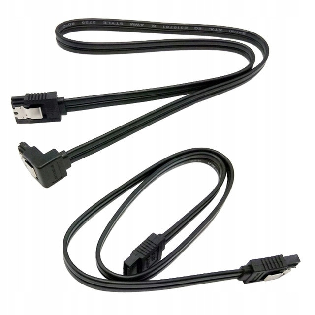 Комплект кабелів SATA III 50 см SATA 3 6 ГБ / З УГОЛ SSD HDD, фото 1