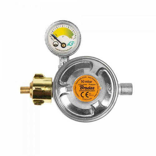 Редуктор газа 50 mbar, 1,5 кг/ч, с предохранительным клапаном и ...