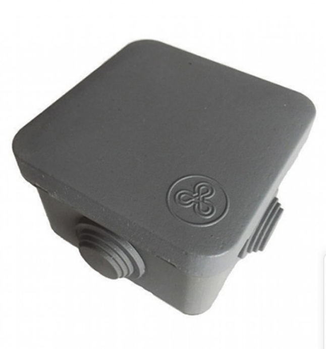 Коробка для розв. пров. 70*70, h50 мм., IP55, 4 вихори, снігорюча, (68-06-41) Арт.34038