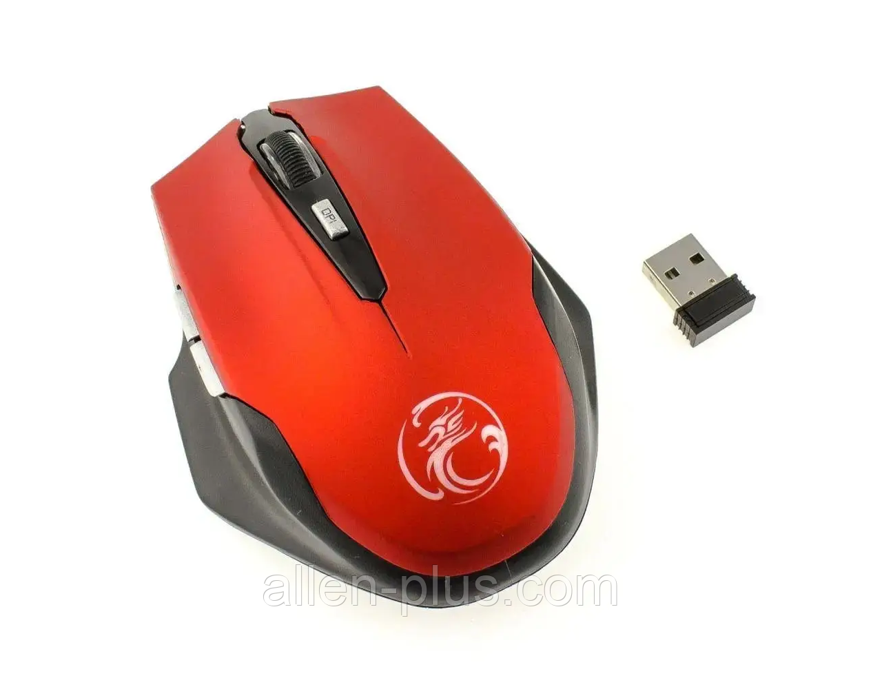 Миша бездротова iMICE G-1900 безшумна ергономічна (1600 DPI) USB 2.4 G wireless, RED