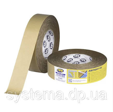 HPX AIRTIGHT FIX - 38мм х 50мм - для монтажу паробар'єрів, двостороння стрічка, фото 1
