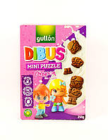 Шоколадное детское печенье Gullon Dibus mini puzzle 250g (Испания)