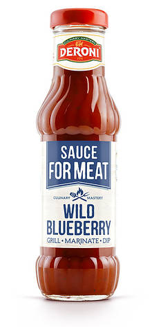 Соус для м'яса Дика чорниця 330 грам Wild Blueberry Deroni, фото 2