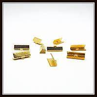 Затискач для стрічок 2 см золото (2000 шт.)