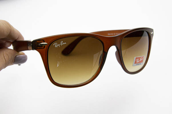Сонцезахисні окуляри RAY BAN UV400 (арт. RB4195) коричневий, фото 4