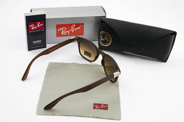 Сонцезахисні окуляри RAY BAN UV400 (арт. RB4195) коричневий, фото 3