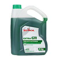 Антифриз TEMOL Antifreeze Extra G11 Green 5л