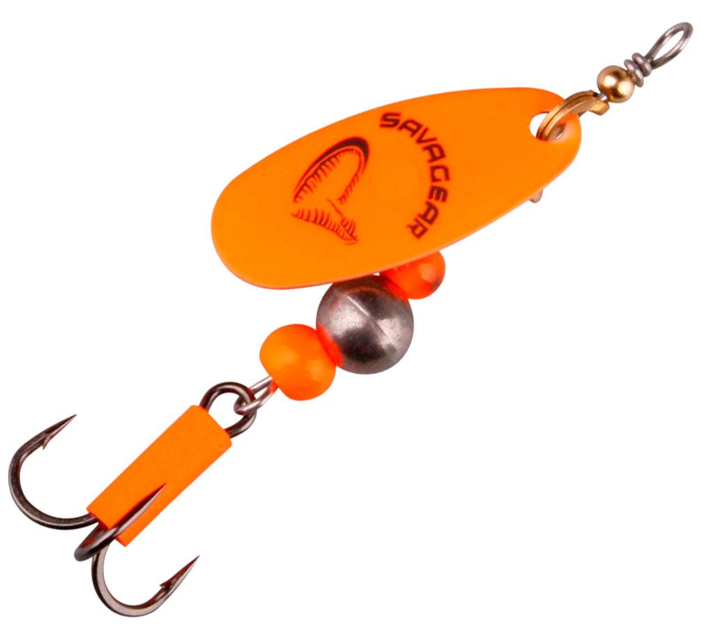 Блешня Savage Gear Caviar Spinner #4 18g 06-Fluo Orange, фото 1