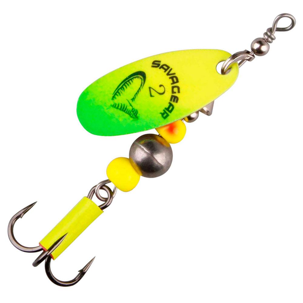 Блешня Savage Gear Caviar Spinner #4 14g 07-Fluo Yellow/Chartreuse, фото 1