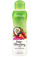 Шампунь Тропиклин Ягода и Кокос для котов и собак глубокого очищения Tropiclean Berry Clean Shampoo 355 мл