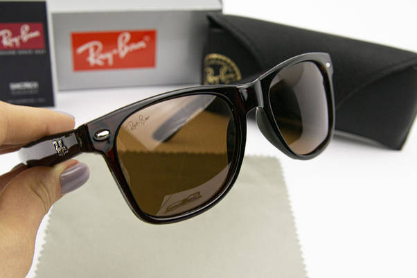 Сонцезахисні окуляри RAY BAN поляризаційні UV400 (арт. P2140) коричневий, фото 6