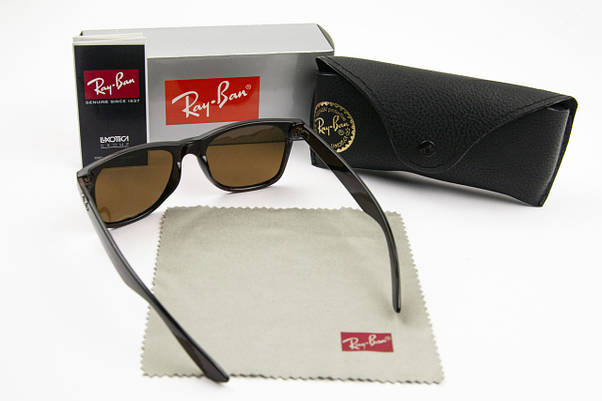 Сонцезахисні окуляри RAY BAN поляризаційні UV400 (арт. P2140) коричневий, фото 4
