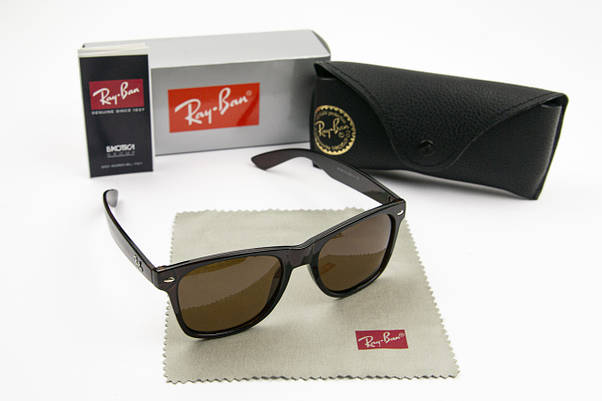 Сонцезахисні окуляри RAY BAN поляризаційні UV400 (арт. P2140) коричневий, фото 5