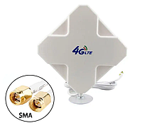 Комнатная настольная антенна Ромб для 4G LTE SMA male с присоской