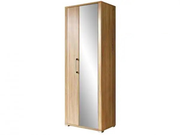 Дводверна шафа 2д з дзеркалом для взуття в передпокій коридор Гоу Gerbor дуб сонома
