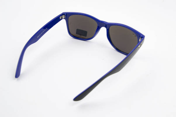 Сонцезахисні окуляри RAY BAN UV400 (арт. RB2140) сині дзеркальні лінзи в чорно-синій оправі, фото 6