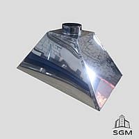 Зонт витяжний вентиляційний с нержавіючої сталі 500х900