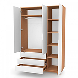 Шафа Верес Манхеттен 1200 шухляди, Біло/бук, фото 2