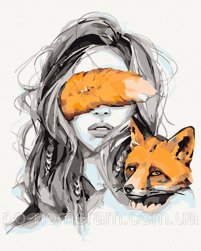 Акційна Картина за номерами ArtCraft Лисяча дружба (ACR-10335-AC) 40 х 50 см, фото 1