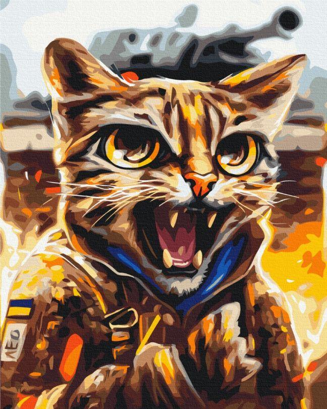 Акційна Картина за номерами BrushMe Котик Ягуар ©Маріанна Пащук (BS53464) 40 х 50 см, фото 1