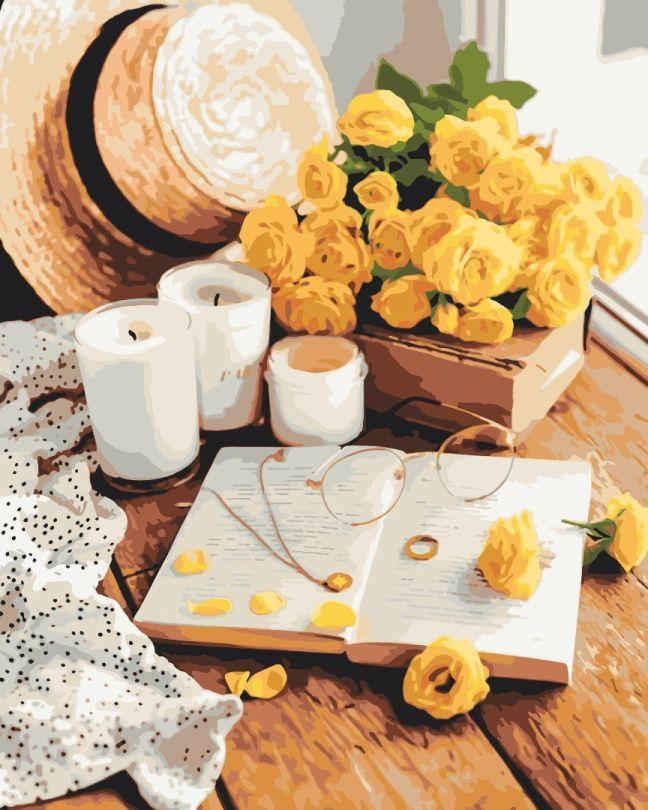 Картини за номерами BrushMe Квіткова книга (BS51336) 40 х 50 см