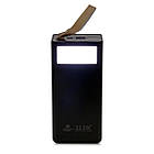 Повербанк Kraft TPB-2340 40000 mAh Black із вбудованим ліхтариком