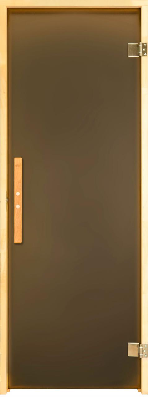 Дверь для бани и сауны из липы стекло 8 мм Tesli Lux RS 1900 x 700 - фото 1 - id-p1778285742