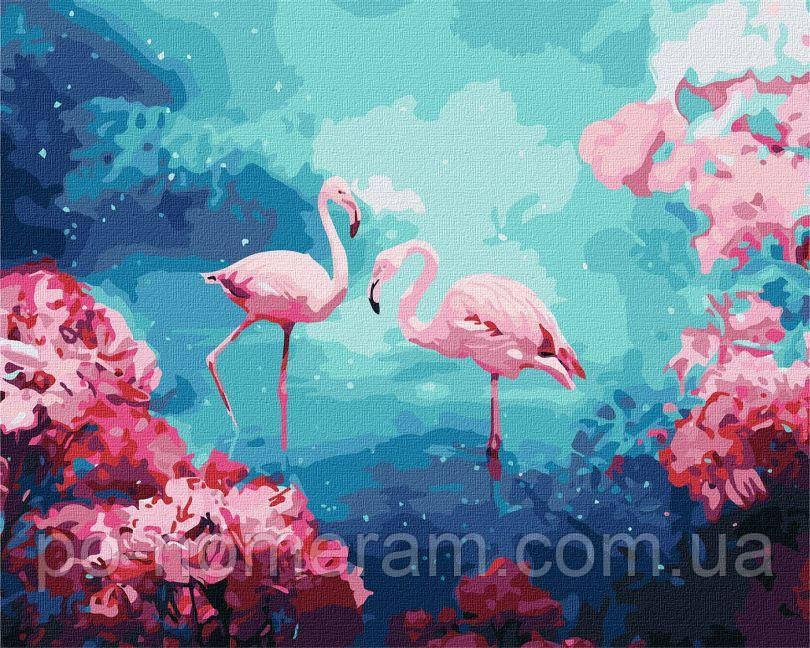 Акційна Розмальовка для дорослих Ідейка Чарівне озеро (KHO4461) 40 х 50 см, фото 1