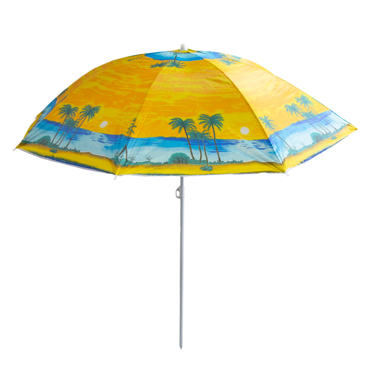 Зонтик пляжный складной с защитой от UV-лучей Stenson 1.8 м принт "Пальмы" (парасолька) (ST) - фото 2 - id-p1502217653