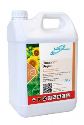 Десикант Дикват (дикват дибромід, 150 г/л) для гороху, сої, соняшника, ріпаку, зернових