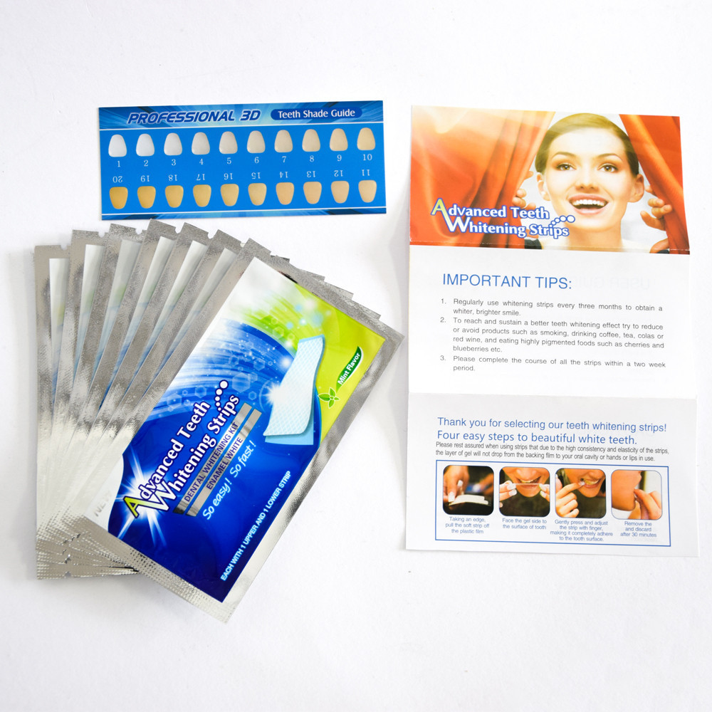 Отбеливающие полоски для зубов, Ultra Gel Whitening strips, система отбеливания зубов дома, 7 пар (ST) - фото 7 - id-p1600046280