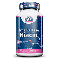 Вітаміни Б3, Ніацин HAYA LABS Niacin Time Release 250 mg 100 tab