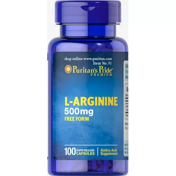 Puritan's Pride L-Arginine 500 mg 100 caps