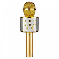 Микрофон для караоке WS-858, блютуз микрофон для пения, детский микрофон с динамиком (ST)