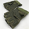 Тактичні рукавички з відкритими пальцями (S-XL) OAKLEY / Безпалі рукавиці Зелений L, фото 10
