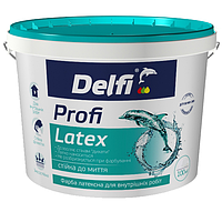 Фарба латексна акрилова Delfi Profi Latex для внутрішніх робіт миюча 1.4кг