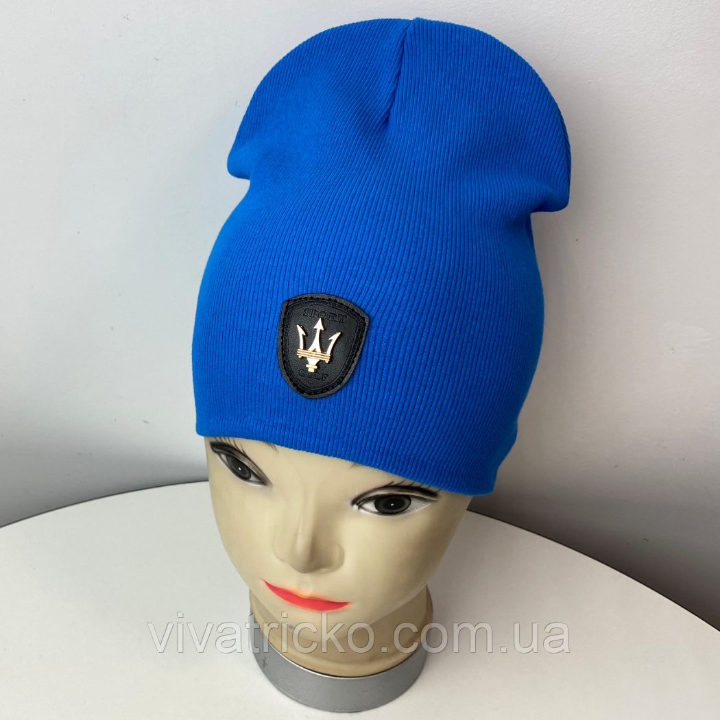 М.91539 Шапка подвійна для хлопчика "SPORT GOLD" 2-8 років, різні кольори, фото 1