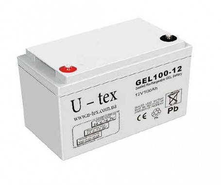 U-tex 12В / 100 Ah GEL, фото 1