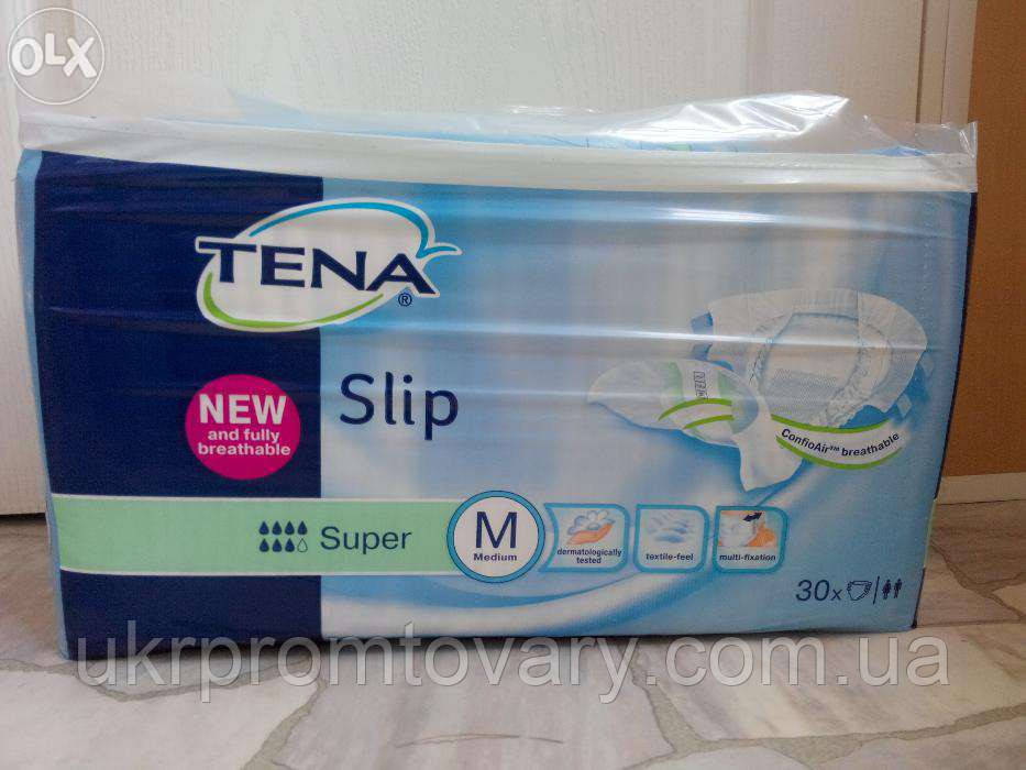 Підгузники для дорослих TENA Slip Super розмір L і М 30 шт