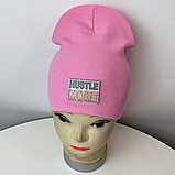 М 91551. Шапка подвійна для дівчинки "HUSTLE MORE" Vivatricko, 2-8 років, різні кольори, фото 7