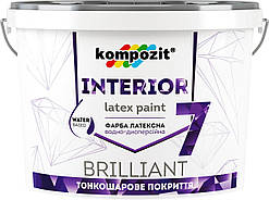 Фарба інтер’єрна INTERIOR7 1,4 кг (Колір: Білий матова)