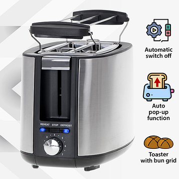 Тостер 900Вт 7 рівнів смаження Польша Adler AD 3214