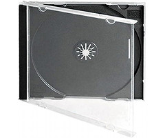 Бокс для 1-CD диска Jewel case 10 мм, чорний трей