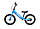 Дитячий транспорт велобіг біговел на надувних колесах Scale Sports 14" Синій, з ручним гальмом, фото 2