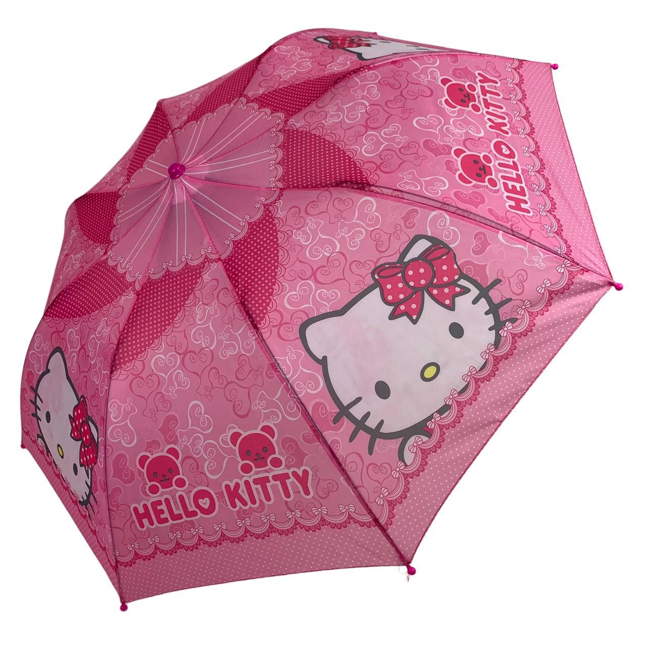Детский зонт с Хеллоу Китти, полуавтомат от Paolo Rossi, розовый, 3107 - фото 7 - id-p1778326567