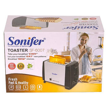 Тостер електричний Sonifer SF-6007, 6 режимів, кнопка відміни приготування